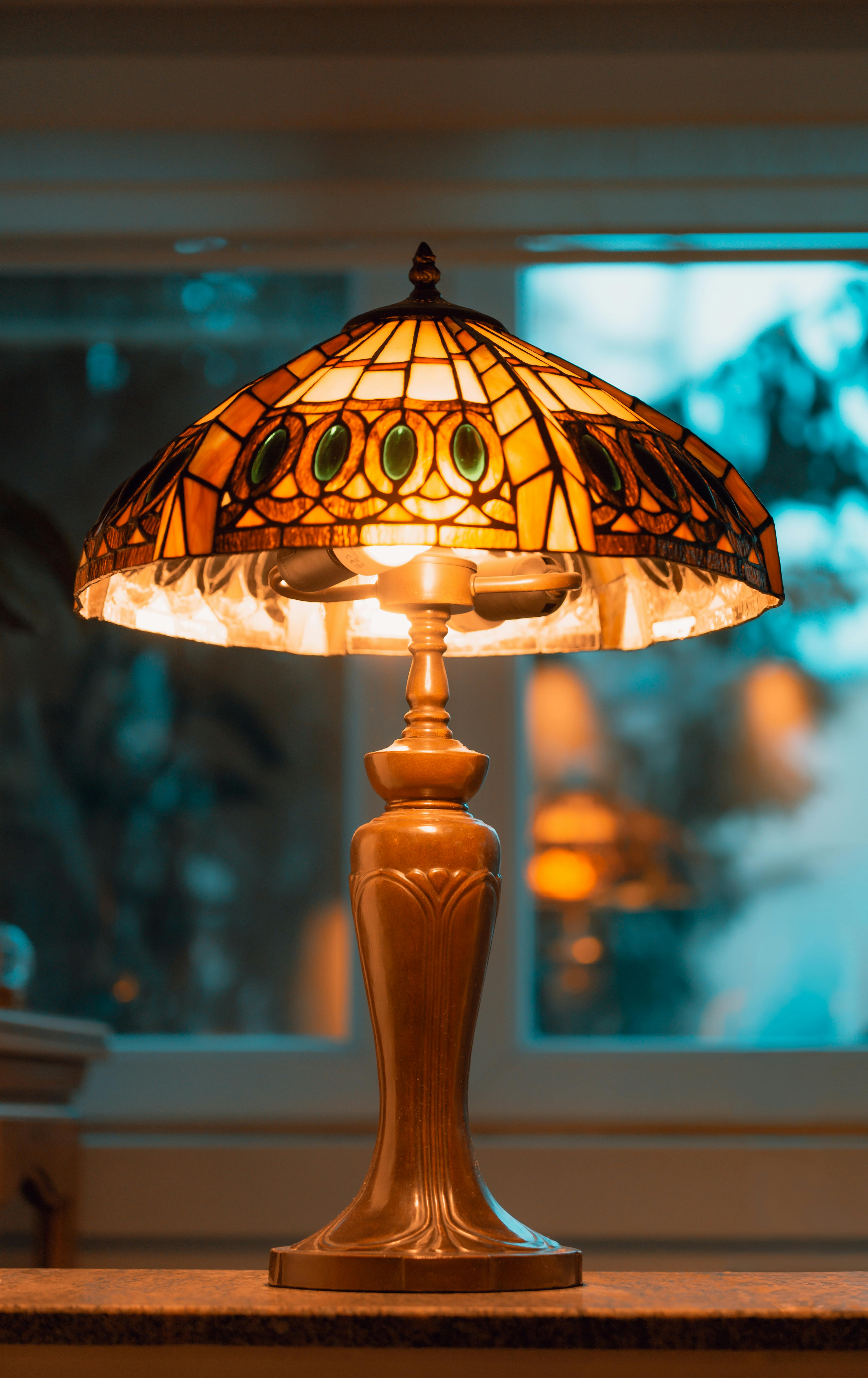 Decorative table lamps with warm light